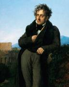 Girodet-Trioson, Anne-Louis Chateaubriand Meditating on the Ruins of Rome Spain oil painting artist
